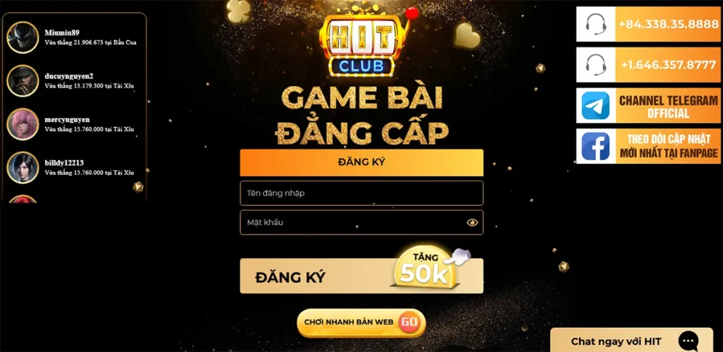 Liên hệ thiên đường game bài đổi thưởng Hitclub