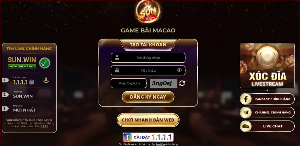 Liên hệ game bài đổi thưởng macao Sunwin