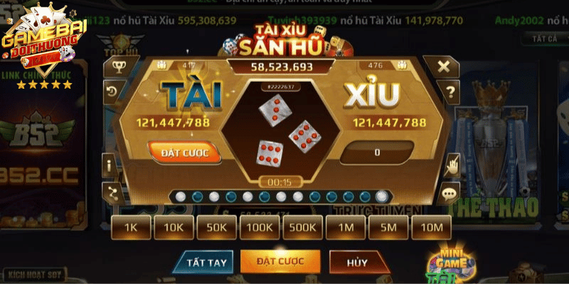 Giới thiệu các trò chơi phổ biến: Tài Xỉu (Sic Bo) và Tiến Lên Miền Nam luôn thu hút đông đảo người chơi.