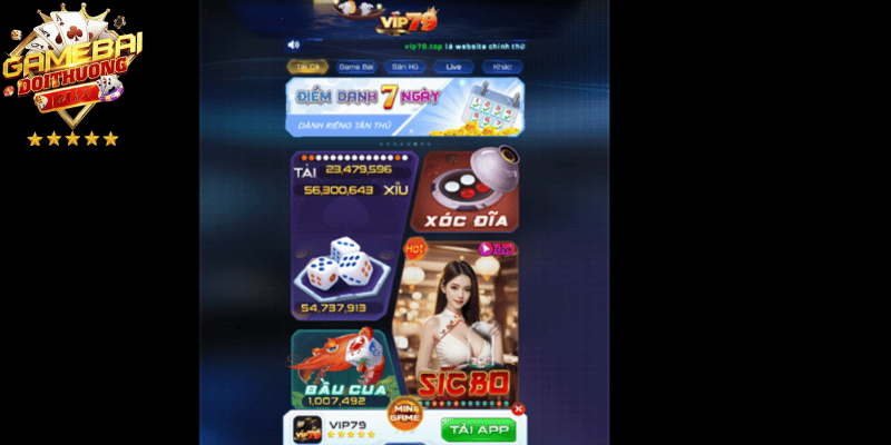 Tổng quan về cổng game Vip79